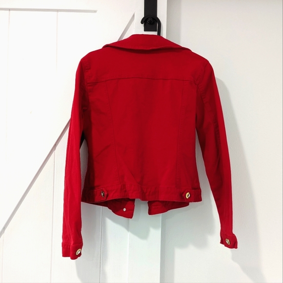 Cato Red Jacket w/ Gold Buttons Size S - Picture 3 of 4
